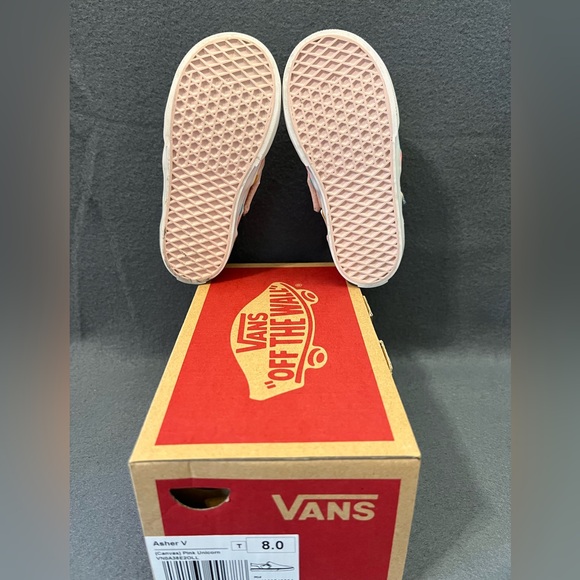 Vans Asher V pink unicorn size 8 - Picture 5 of 6